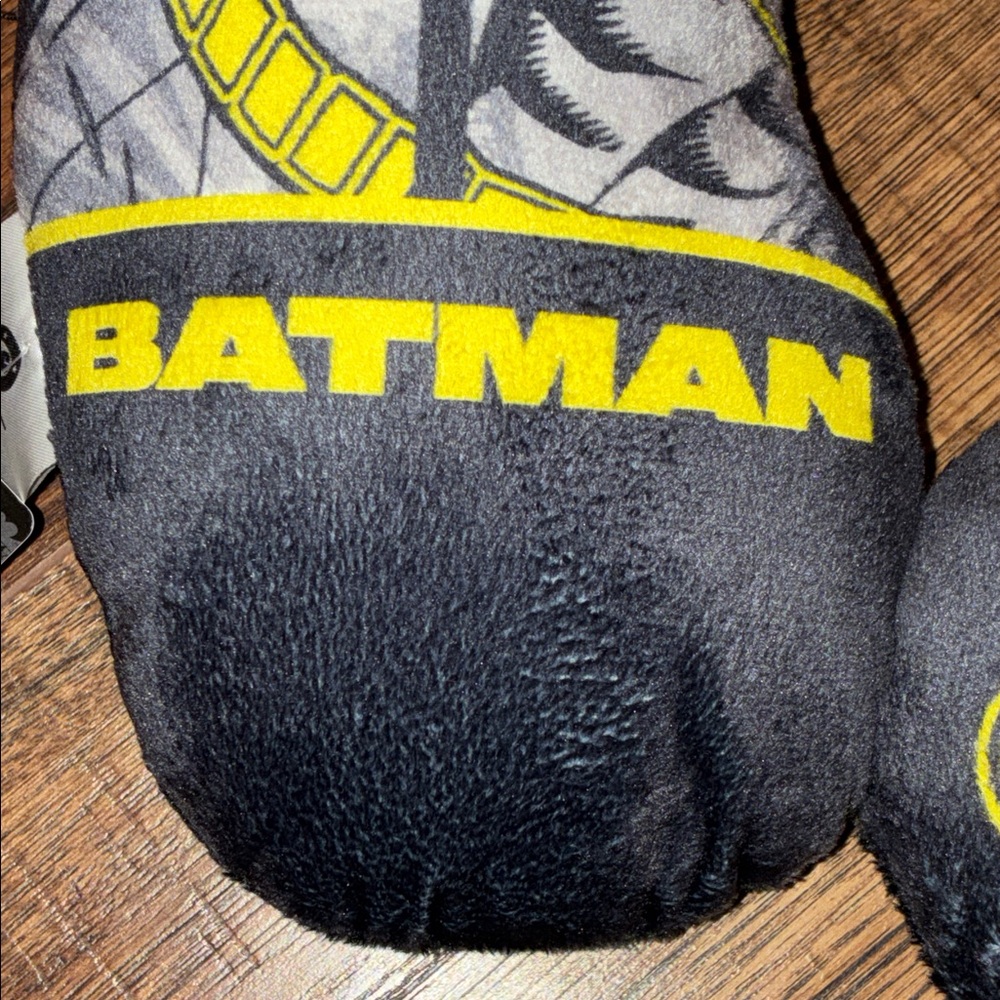 DC Comics Batman Dark Knight Kids Travel Neck Pillow Black, Gray, Yellow - Picture 9 of 9